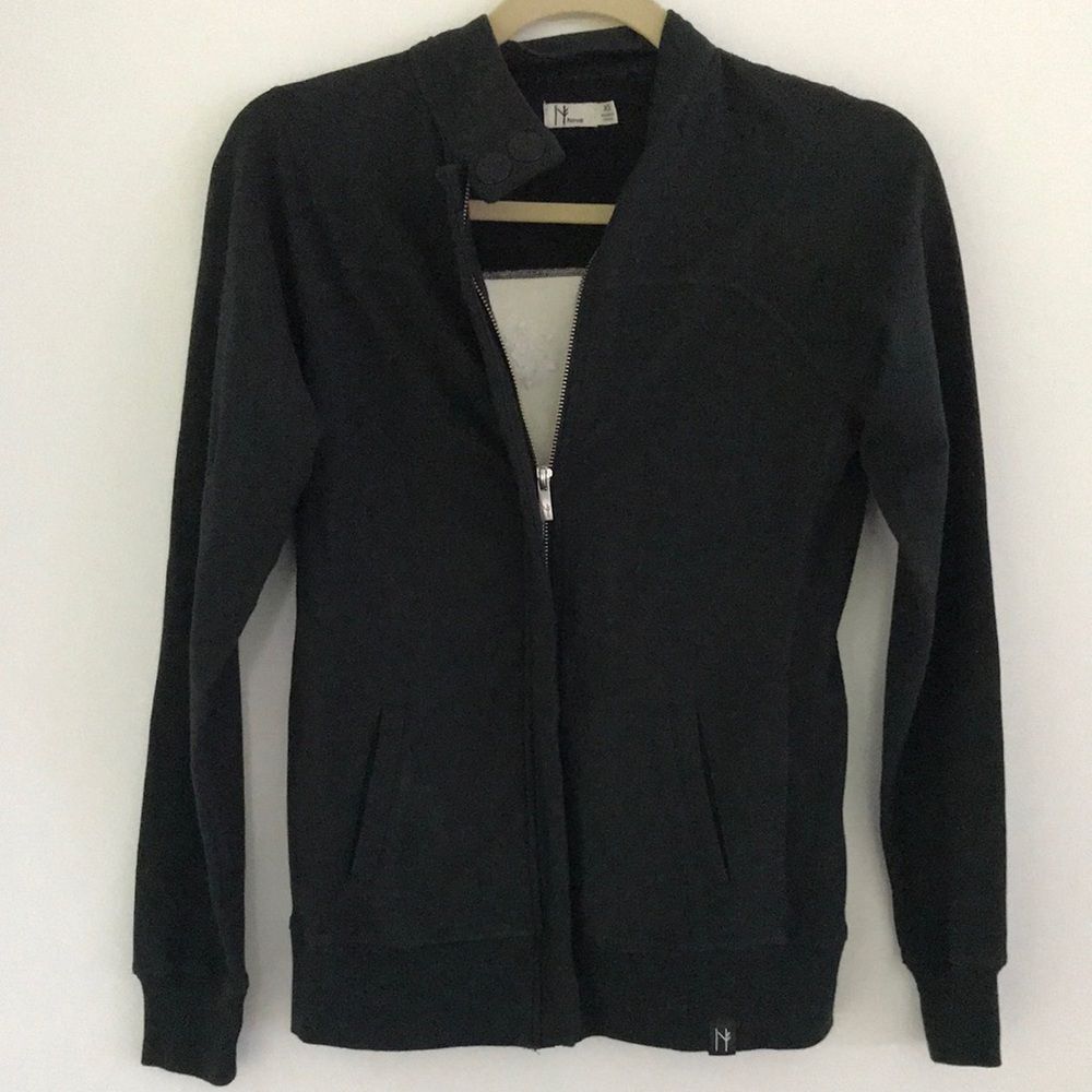 Neve Black Womens Full Zip Up Ski Graphic Pullover Sweater XS - Picture 9 of 9